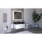 Castello Usa Nile 36" Wall Mounted Vanity With Black Top And Gold Handles CB-MC-36W-GLD-2053-BL - alternate 3
